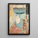 Le restaurant Kiyomizur L'acteur Ichikawa Danjr VIII i Kiyomizu Seigen - Utagawa Kunisada Toyokuni III — indrammet kunstværk på væggen