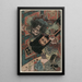 Les contes militaires de Han et Chu Fan Kuai de Han - Utagawa Kunisada Toyokuni III — indrammet kunstværk på væggen