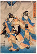 Le septième mois - Utagawa Kunisada Toyokuni III — visning af kunstværket