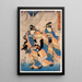 Le septième mois - Utagawa Kunisada Toyokuni III — indrammet kunstværk på væggen