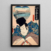 Vue depuis l'étage supérieur du restaurant Aoyagi Ono no Michikaze - Utagawa Kunisada Toyokuni III — indrammet kunstværk på væggen