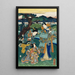 Kontemplation af blomsterne på abrikostræet - Utagawa Kunisada Toyokuni III — indrammet kunstværk på væggen
