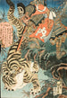 Watnai, der fanger en tiger - Utagawa Kunisada Toyokuni III — visning af kunstværket