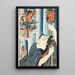 Poulet Tsunagor - Utagawa Kuniyoshi — indrammet kunstværk på væggen