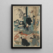 Børn, der lærer at male - Utagawa Kuniyoshi — indrammet kunstværk på væggen