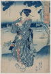 Geisha på bredden af Sumida-floden - Utagawa Kuniyoshi — visning af kunstværket
