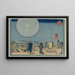 Nouveau Yoshiwara Shin Yoshiwara - Utagawa Kuniyoshi — indrammet kunstværk på væggen