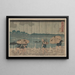 Vue d'Oumayagashi - Utagawa Kuniyoshi — indrammet kunstværk på væggen