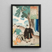 Poème de Dainagon Kint - Utagawa Kuniyoshi — indrammet kunstværk på væggen
