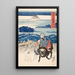 Pêcheur de Sagami déchargerende af boniter - Utagawa Kuniyoshi — indrammet kunstværk på væggen