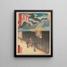 En indrammet fyrtårn i Osaka - Utagawa Yoshitaki — indrammet kunstværk på væggen