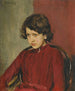 Portrait af Praskovia Anatolievna Mamontova - Valentin Alexandrovich Serov — visning af kunstværket