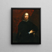 Portrait af en gentleman - Valerio Castello — indrammet kunstværk på væggen