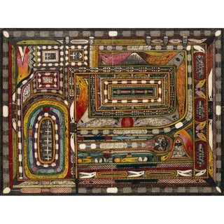 Vallée du Hasli, dans l'Oberland bernois- Adolf Wölfli | Reproduction Tableau Décoration murale affiche copie