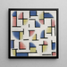 Variation over Composition XIII - Theo van Doesburg — indrammet kunstværk på væggen
