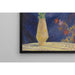 Reproduktion af maleriet Vase af Anemoner på blå baggrund - Henri Lebasque