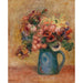 Reproduktion af maleriet Vase de fleurs - Pierre-Auguste Renoir
