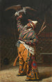 En rig kirgisisk jæger med en falcon - Vasily Vereshchagin — visning af kunstværket