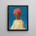 Bania-handler i Bombay - Vasily Vereshchagin — indrammet kunstværk på væggen