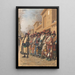 Dervish-koret, der beder om almisse i Tasjkent - Vasily Vereshchagin — indrammet kunstværk på væggen