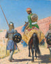 Guerrier monteret i Jaipur - Vasily Vereshchagin — visning af kunstværket