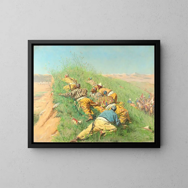 Spionage - Vasily Vereshchagin — indrammet kunstværk på væggen