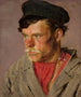 Studie af en bondehoved - Vasily Vereshchagin — visning af kunstværket