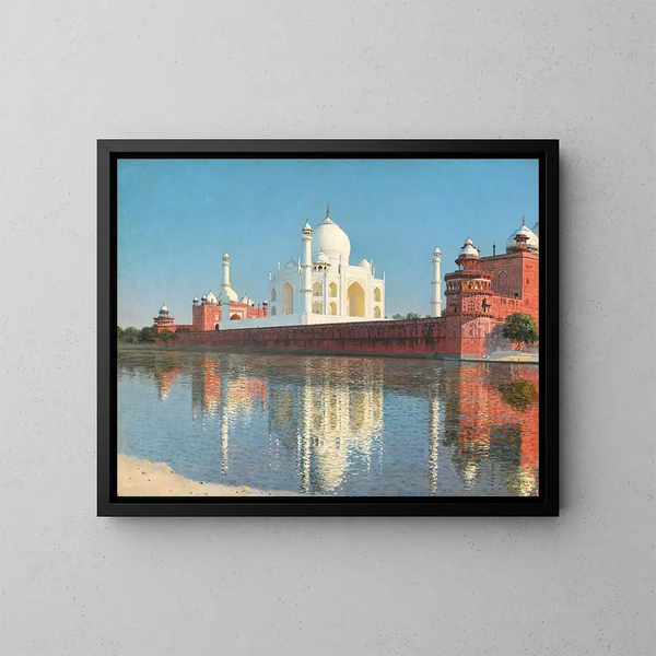 Mausolée du Taj Mahal à Agra - Vasily Vereshchagin — indrammet kunstværk på væggen
