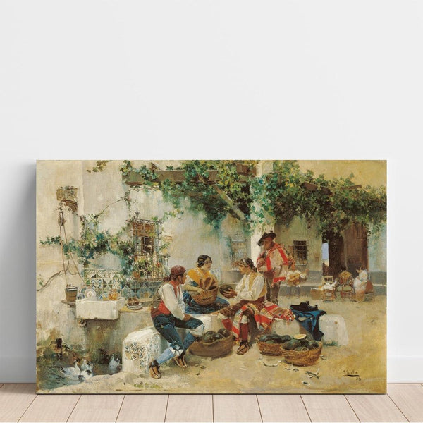 Reproduktion af maleriet Salg af meloner - Joaquín Sorolla