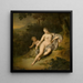 Vénus med Cupido - Willem Van Mieris — indrammet kunstværk på væggen