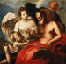 Vénus og Cupidon, Jupiter og Merkur - Venedigske skole — visning af kunstværket