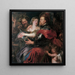 Vénus og Mars - Peter Paul Rubens — indrammet kunstværk på væggen