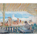 Reproduktion af maleriet Veranda på Cannes-stranden (ca. 1922) - Henri Lebasque