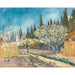 Reproduktion af maleriet Vincent Van Gogh Verger bordé de cyprès