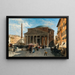 Rome, udsigt over Pantheon - Veronika Maria Herwegen Manini — indrammet kunstværk på væggen