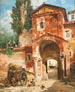 Porte de la ville dans un paysage du sud - Veronika Maria Herwegen Manini — visning af kunstværket