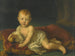 Portrait af Isabelle af Bourbon, spansk infante, 1821-1897, baby - Vicente López Portaña — visning af kunstværket