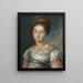Portrait af Marie-Josèphe Amélie de Saxe, Spaniens dronning - Vicente López Portaña — indrammet kunstværk på væggen