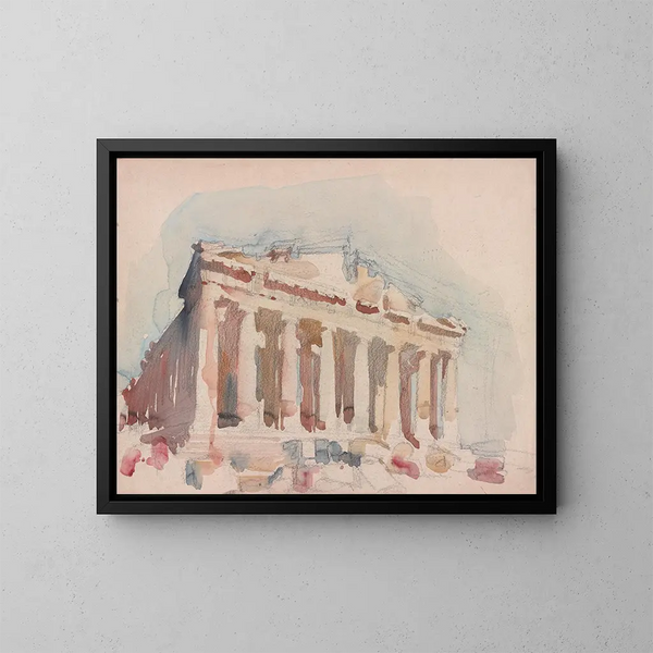 Parthenon - Victor Alfred Lundy — indrammet kunstværk på væggen