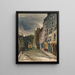 Rue Saint Julien le Pauvre Paris 5e - Victor Alfred Lundy — indrammet kunstværk på væggen