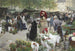 Le marché des fleurs - Victor Gabriel Gilbert — visning af kunstværket