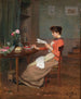 Lire les nouvelles - Victor Gabriel Gilbert — visning af kunstværket