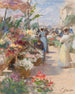 Le marché aux fleurs - Victor Gabriel Gilbert — visning af kunstværket