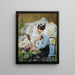 Le sælger af blomster - Victor Gabriel Gilbert — indrammet kunstværk på væggen