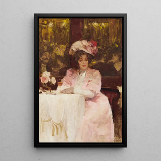 Victor Guerrier - Lady in a Caf.webp