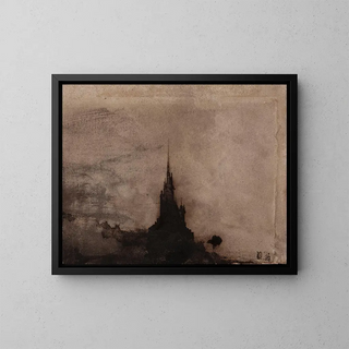 Victor Hugo - Clocher vu  contrejour.webp