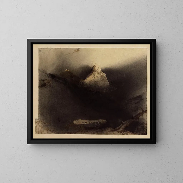 Le Mythe - Victor Hugo — indrammet kunstværk på væggen