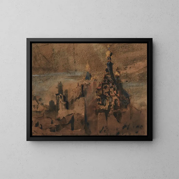 Souvenir d'Espagne - Victor Hugo — indrammet kunstværk på væggen