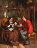 L'heure du thé dans l'atelier des artistes - Victor de Bornschlegel — visning af kunstværket