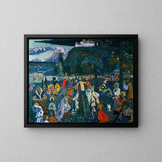 Farverigt Liv - Wassily Kandinsky | Kunsttryk Maleri Vægdekoration plakat kopi